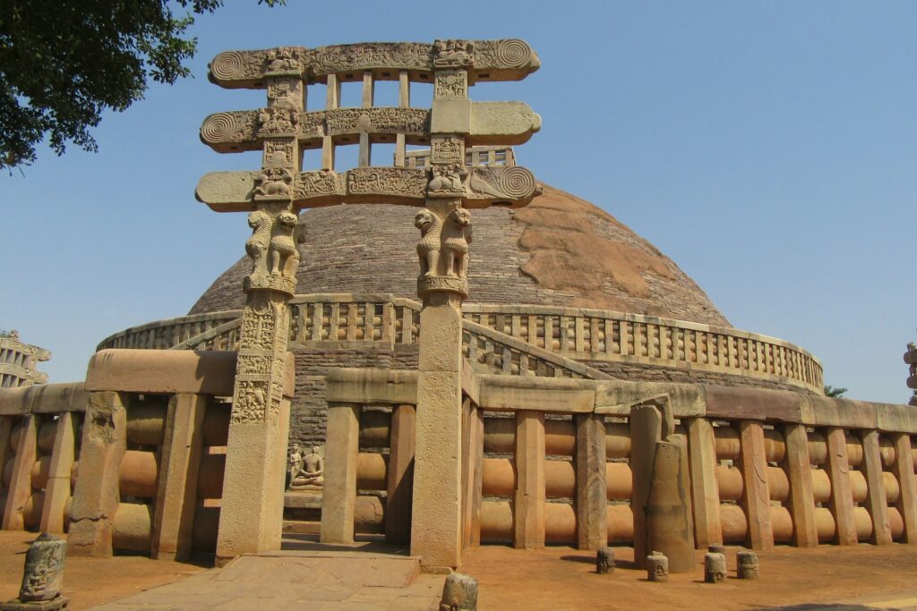 Sanchi Stupa, a UNESCO world heritage site in India